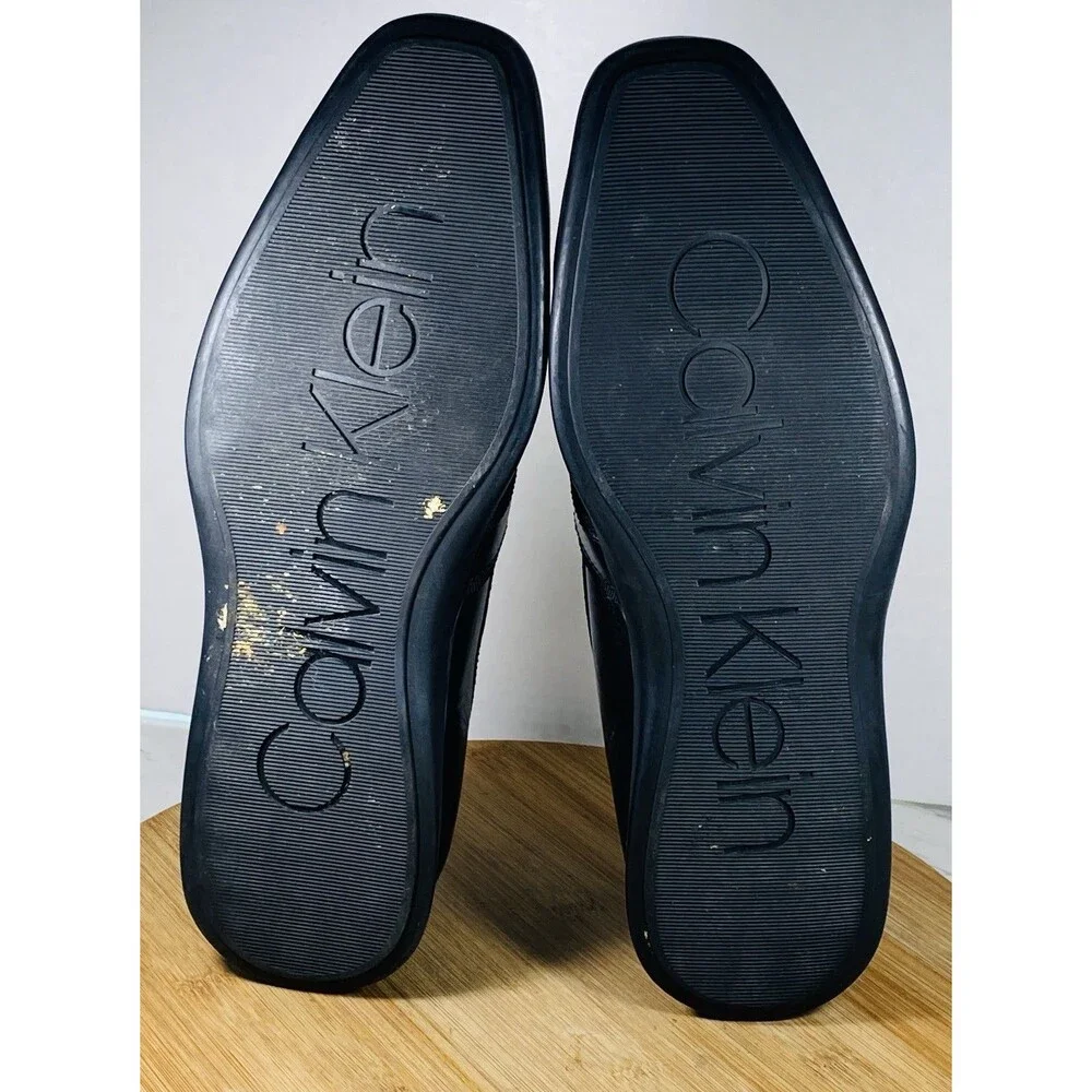 Calvin Klein Men’s Dress Flat Shoe JOSIAH size 11.5 Black